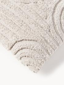 Housse de coussin en coton Bell, 100% coton, Beige clair, larg. 45 x long. 45 cm