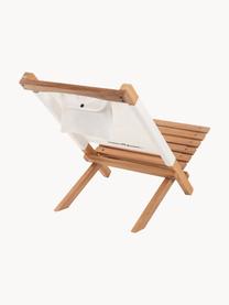 Tumbona plegable Antiqua, Estructura: madera, Blanco, madera, An 41 x Al 58 cm