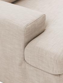 Canapé d'angle modulable avec revêtement amovible Russell, Tissu beige, larg. 412 x prof. 206 cm