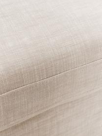 Sofa modułowa Russell, Tapicerka: 100% bawełna Dzięki tkani, Stelaż: lite drewno sosnowe, skle, Nogi: tworzywo sztuczne Ten pro, Beżowa tkanina, S 412 x W 77 cm