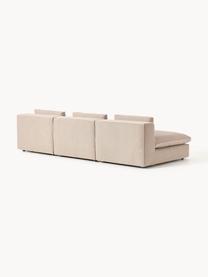 Divano XL componibile 3 posti Felix, Rivestimento: 100% poliestere Con 45.00, Struttura: legno massiccio di pino e, Piedini: plastica Questo prodotto , Tessuto beige, Larg. 300 x Prof. 140 cm