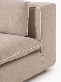 Modulares XL-Sofa Felix (3-Sitzer), Bezug: 100 % Polyester Der strap, Gestell: Massives Kiefern- und Fic, Füße: Kunststoff Dieses Produkt, Webstoff Beige, B 300 x T 140 cm