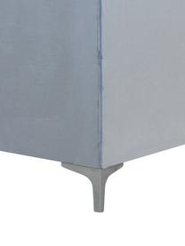 Fotel koktajlowy z aksamitu Aveiro, Tapicerka: aksamit (100% poliester), Stelaż: drewno naturalne, Nogi: metal, Aksamitny jasny niebieski, S 88 x G 85 cm