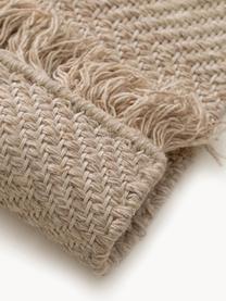 Ręcznie tkany dywan z wełny Lars, 60% wełna, 20% bawełna, 20% poliester

Włókna dywanów wełnianych mogą nieznacznie rozluźniać się w pierwszych tygodniach użytkowania, co ustępuje po pewnym czasie, Beżowy, S 80 x D 150 cm (Rozmiar XS)
