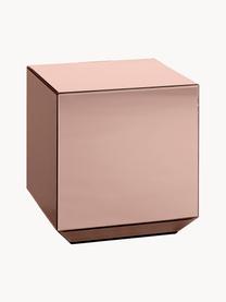 Konferenční stolek Speculum, Dřevovláknitá deska střední hustoty (MDF), zrcadlové sklo, Růžová, Š 38 cm, H 38 cm