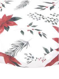 Baumwollperkal-Kissenbezüge Carol mit Amaryllis Print, 2 Stück, Webart: Perkal Perkal ist ein fei, Weiss, Rot, Grün, 40 x 80 cm