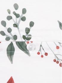 Baumwollperkal-Kissenbezüge Carol mit Amaryllis Print, 2 Stück, Webart: Perkal Perkal ist ein fei, Weiß, Rot, Grün, 40 x 80 cm