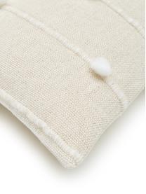 Coussin 45x45 blanc cassé Bubble, Blanc cassé, blanc