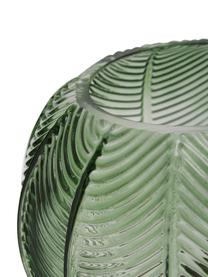 Kugel-Vase Mickey mit goldfarbenem Sockel, Vase: Glas, Sockel: Messing, Grün, Goldfarben, Ø 20 x H 21 cm
