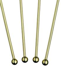 Cocktailstäbchen Bar Craft, 4er-Set, Metall, beschichtet, Goldfarben, L 20 cm