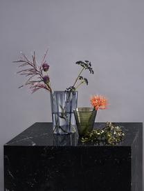 Vase en verre Kastehelmi, haut. 15 cm, Verre, Vert, transparent, Ø 14 x haut. 15 cm