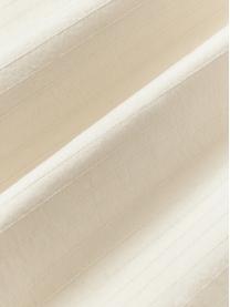 Katoenen perkal kussensloop River met fijn streepdecoratie, Gebroken wit, B 60 x L 70 cm