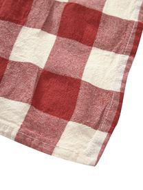 Katoenen tafelkleed Ester, 100% katoen, Rood, wit, geruit, Voor 6 - 10 personen (B 145 x L 250 cm)