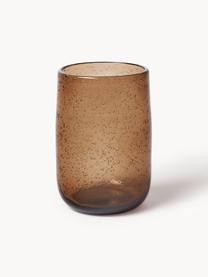 Verres à eau artisanaux avec bulles d'air Bari, 6 pièces, Verre, Brun, Ø 7 x haut. 11 cm, 330 ml