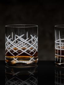 Whiskyglazen Club met structuurpatroon, 6 stuks, Glas, Transparant, Ø 10 x H 10 cm, 320 ml