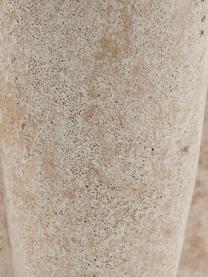 Ręcznie wykonana osłonka na doniczkę Valina, Ceramika, Jasny beżowy, nakrapiany, S 44 x W 14 cm