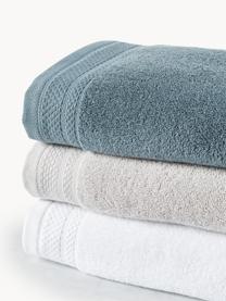 Set de toallas de algodón ecológico Premium, tamaños diferentes, 100% algodón ecológico con certificado GOTS (por GCL International, GCL-300517)
Gramaje superior 600 g/m², Gris claro, Set de 3 (toalla tocador, toalla lavabo y toalla ducha)