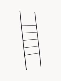 Metalen handdoekladder Up, Gelakt metaal, Mat zwart, B 50 x H 160 cm