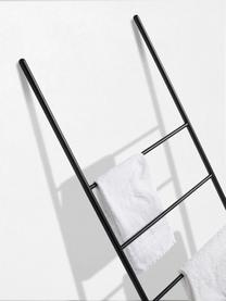 Metalen handdoekladder Up, Gelakt metaal, Mat zwart, B 50 x H 160 cm