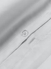 Kussensloop van katoensatijn Carlotta, Weeftechniek: satijn Draaddichtheid 300, Lichtgrijs, wit, B 200 x L 200 cm