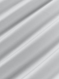 Baumwollsatin-Bettdeckenbezug Carlotta, Webart: Satin Fadendichte 300 TC,, Hellgrau, Weiß, B 200 x L 200 cm