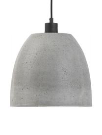 Kleine hanglamp Malaga van beton, Lampenkap: beton, Grijs, Ø 28 x H 24 cm