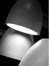 Kleine hanglamp Malaga van beton, Lampenkap: beton, Grijs, Ø 28 x H 24 cm
