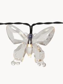 Guirnalda solar de luces Papillon, 280 cm, Cable: plástico, Transparente, L 280 cm