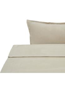 Set lenzuola in lino Soffio, Taupe, 260 x 295 cm
