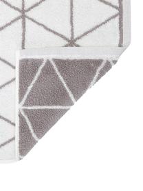 Lot de serviettes de bain réversibles Elina, 3 élém., 100 % coton
Grammage intermédiaire 550 g/m², Taupe & blanc crème, à imprimé, Lot de différentes tailles