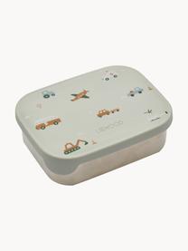 Lunchbox Arthur, 18/8 edelstaal, siliconen, Gebroken wit, lichtbeige, B 17 x H 6 cm