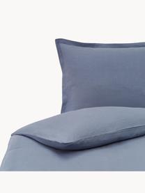 Housse de couette en lin délavé bleu Nature, Composé pour moitié de lin
(52 % lin, 48 % coton) 

Densité 108 fils au pouce carré, qualité standard

Le lin mélangé offre un toucher naturel et un aspect délavé original. Le lin absorbe jusqu'à 35 % d'humidité et échange cette humidité avec l'air ambiant. Il sèche très rapidement et offre un agréable effet rafraîchissant les nuits d'été. Sa résistance élevée au accrocs lui confère robustesse et longévité, Bleu, larg. 140 x long. 200 cm