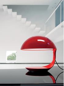 Lampe à poser avec abat-jour pivotant Cobra, Plastique laqué, Rouge, Ø 40 x haut. 40 cm