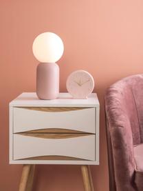 Petite lampe de chevet Gala, Rose, blanc, Ø 15 x haut. 32 cm