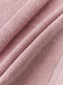 Set 3 asciugamani in cotone organico Premium, 100% cotone organico certificato GOTS (da GCL International, GCL-300517).
Qualità pesante, 600 g/m², Rosa cipria, Set in varie misure