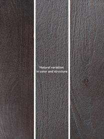 Beistelltisch Benno aus Mangoholz, Massives Mangoholz, lackiert, Mangoholz, schwarz lackiert, Ø 35 x H 50 cm