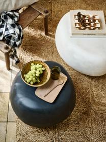 Zahradní konferenční stolek v organickém tvaru Pebble, Jílové vlákno, Antracitová, betonový vzhled, Ø 50 cm, V 35 cm