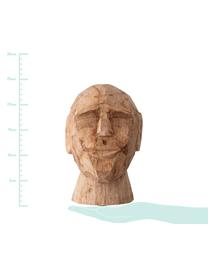 Figura decorativa artesanal Face, Madera de mango, Madera de mango, An 16 x Al 24 cm