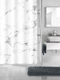 Tenda da doccia Marble, 100% poliestere
Idrorepellente non impermeabile, Antracite, bianco, Larg. 180 x Lung. 200 cm