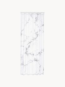 Rideau de douche avec imprimé marbré Marble, 100 % polyester
Déperlant, non étanche, Blanc, tons gris, larg. 180 x long. 200 cm