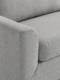 Schlafsofa Cucita (3-Sitzer) mit Matratze, Bezug: Webstoff (100% Polyester), Gestell: Massives Kiefernholz, Webstoff Grau, B 274 x T 164 cm, Eckteil links