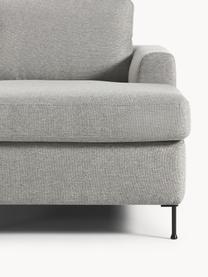 Schlafsofa Cucita (3-Sitzer) mit Matratze, Bezug: Webstoff (100% Polyester), Gestell: Massives Kiefernholz, Webstoff Grau, B 274 x T 164 cm, Eckteil links