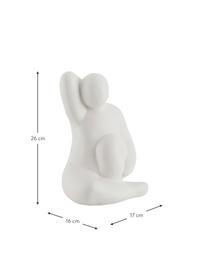 Figura decorativa de cerámica Li, Cerámica, Blanco, An 17 x Al 26 cm