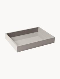 Hochglanz-Tablett Hayley, Tablett: Mitteldichte Holzfaserpla, Unterseite: Samtbezug, Greige, B 33 x T 24 cm