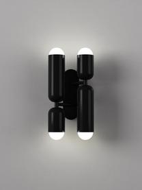 Nástenná LED lampa Ariane, Čierna, Š 19 x V 39 cm