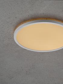Kleine dimbare LED plafondlamp Oja, Lampenkap: kunststof, Diffuser: kunststof, Wit, Ø 29 x H 2 cm