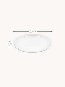 Plafón pequeño LED regulable Oja, Pantalla: plástico, Blanco, Ø 29 x Al 2 cm