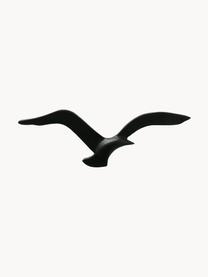 Metall-Wandobjekte Birdy in Vögelform, 2er-Set, Metall, beschichtet, Schwarz, Set mit verschiedenen Grössen