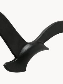 Sada kovových nástěnných dekorací ve tvarů ptáků Birdy, 2 díly, Potažený kov, Černá, Sada s různými velikostmi