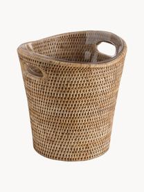 Ręcznie wykonany pojemnik na szampana z rattanu Güle, Rattan, Beżowy, S 26 x W 26 cm